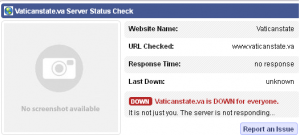 vatican down